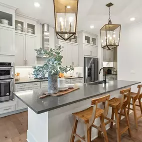 Gourmet kitchen with extra counter space for entertaining