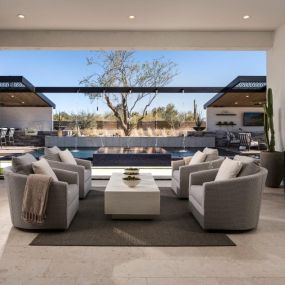 Spacious covered patios ideal for indoor-outdoor living, dining, and entertaining
