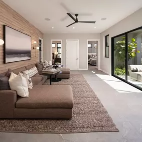 Living space perfect for hosting and entertaining