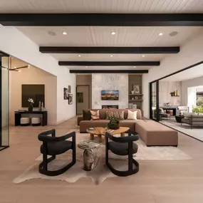 Open great room with direct patio access, seamlessly bringing the outdoors in