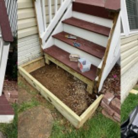 Ace Handyman Services Fairfax County Deck Stairs Install