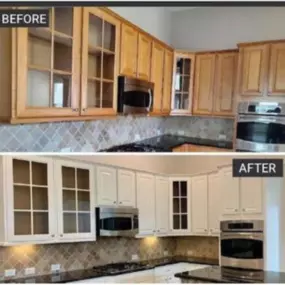 Ace Handyman Services Katy before and after kitchen