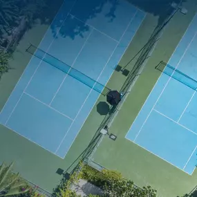 Aerial Shot of Tennis Courts