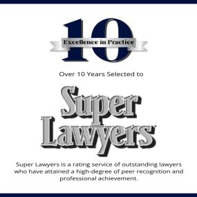 10 Excellent Years in Practice: Super Lawyers; Robert Sidorsky