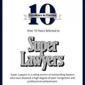 10 Excellent Years in Practice: Super Lawyers; Robert Sidorsky