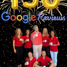 Another celebration in our office this month. We're so thankful to reach 150 reviews from our customers on Google! Thank you from our team at Michelle Boden - State Farm Insurance Agent!