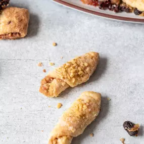 Sweet, flaky, and irresistible! These traditional pastries filled with nuts, cinnamon, and fruit preserves are a true treat.