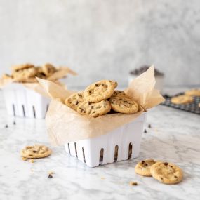 The ultimate comfort cookie! Loaded with chocolate chips, these golden-brown cookies are a chewy, delicious treat.