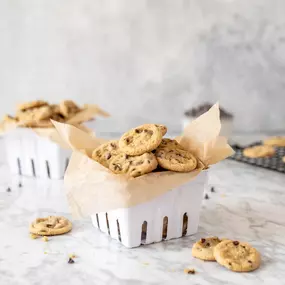 The ultimate comfort cookie! Loaded with chocolate chips, these golden-brown cookies are a chewy, delicious treat.