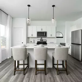 Model home kitchen at Alder Park