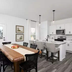 Model home dining area at Alder Park