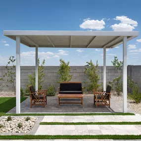 Model Home Backyard