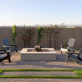 Model Home Back Yard