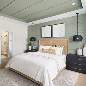 Luxurious primary bedroom