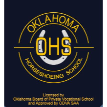 Logotyp från Oklahoma Horseshoeing School - OHS