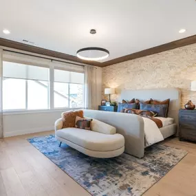 Spacious primary bedroom retreat of the Gates home design