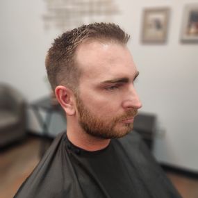 Buzz Cut With Faded Sides and Beard Trim in Knoxville, TN
