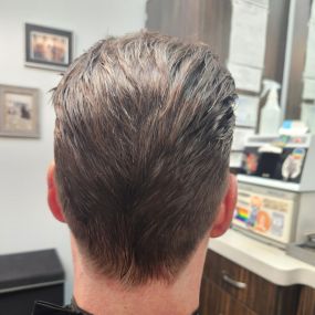 Slicked Back Classic Barber Haircut For LGBTQ+ Community in Knoxville, TN