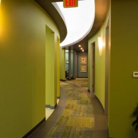 KidsTown Dental property hallway entrance, Pediatric Dental and Orthodontic Services in Katy, Texas