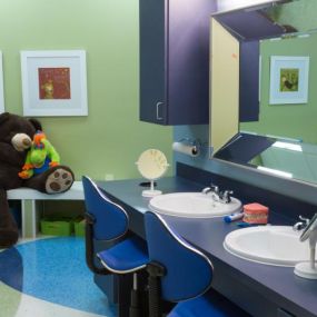 KidsTown Dental patient teeth cleaning room, Pediatric Dental and Orthodontic Services Katy, Texas