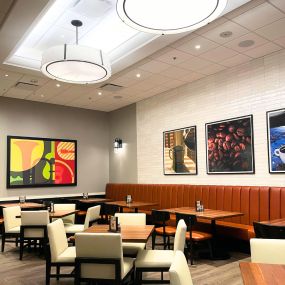Infusion offers a flexible dining style that lets guests choose their dining experience whether it is a sit-down meal or a quick bite to eat. Featuring fresh menu options like sandwiches, salads, fruit, premium coffee selections, and breakfast options, Infusion has something for everyone.