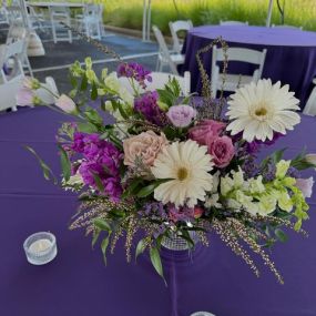 Dreamy Disco arrangements from a fun corporate event yesterday