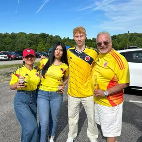 Had a great outing with my team at the Colombia vs USA friendly natch yesterday.!!!