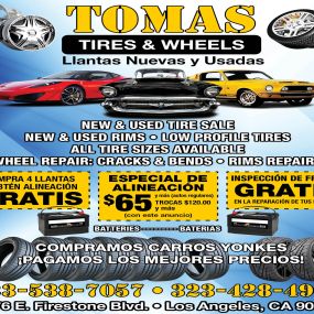 Tomas Tires Auto Services-offers