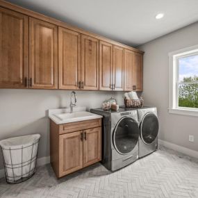 Convenient bedroom level laundry rooms