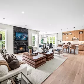 Incredible open-concept living levels with endless natural light