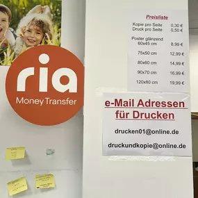 Ria, Druckerpreise