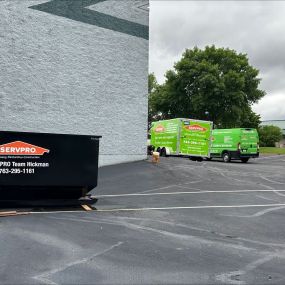 SERVPRO Equipment outside headquarters