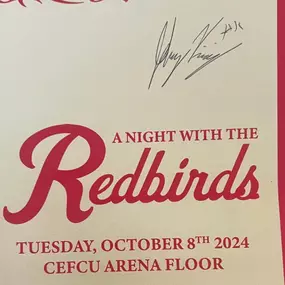 A fun evening supporting Illinois State basketball at A Night with the Redbirds! Amazing local food, great company and heard from NBC and Fox announcer Robbie Hummel. Best part was sitting next to and getting to know Redbird #11 Johnny Kinziger! Thanks Grandma for getting his autograph!