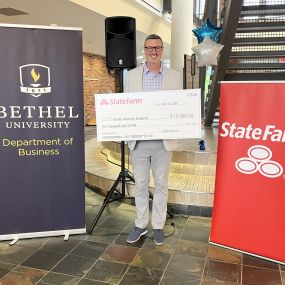 This week, State Farm was able to invest in our communities by sponsoring the Bethel Business Academy for high school students of Mn.  It’s amazing to be a part of an organization that protects our customers, but also invests in the future leaders of our communities!
As a former Bethel Business Alumni, I was able to enjoy being back on campus and observe the growth that has transpired on campus since I graduated.  
Go Royals!