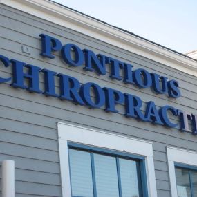 Pontious Chiropractic exterior sign.