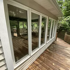 Gleaming Glistening Glass of Exterior window cleaning by 1-800 HydroHot