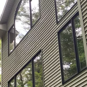 Residential window cleaning reflects the beauty of outdoors