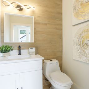 Make a splash in your powder room and update style and finishings