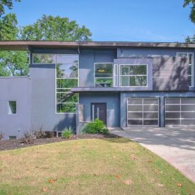 This house remodel by Sterling Park Properties features geometric s.hapes and clean lines