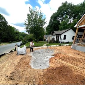 To stop soil erosion, we have mapped this rain garden for a midtown Atlanta home