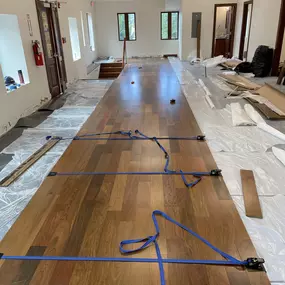 What a wonderful project in the Virgin Islands, installing floating wood flooring in this historical building dating back to the 1800's.