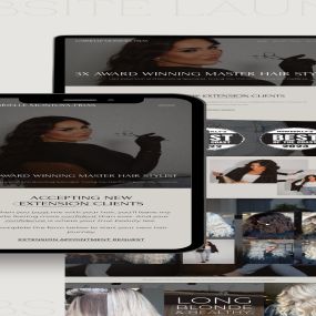 Hair Extension Specialist Website Design