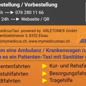 Bild von MyMedicus by ARLETONE GmbH - Patiententransport / Rollstuhltaxi / Krankentransport / Event Sanitätsdienst / AED-BLS Kurse