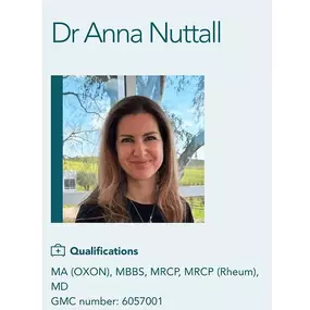 Bild von Dr Anna Nuttall Rheumatologist