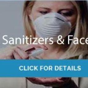 hand sanitizers and facemasks