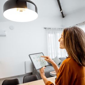 Upgrade to smart lighting systems in Ogden with Ambiance. Our cutting-edge technology ensures convenience, energy savings, and a modern aesthetic.