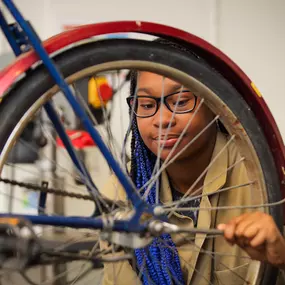 LUCA Praktijkschool - fietstechniek