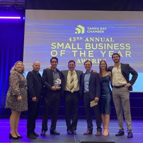 Proud winners of the Small Business of the Year award in 2023.