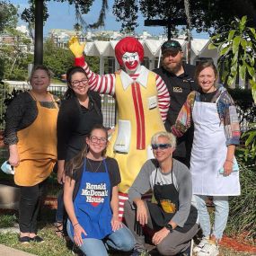 BMP Employees Volunteering At Ronald McDonald House.