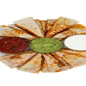 We have a quesadilla to pair perfectly for dipping any of our famous salsas or sauces!